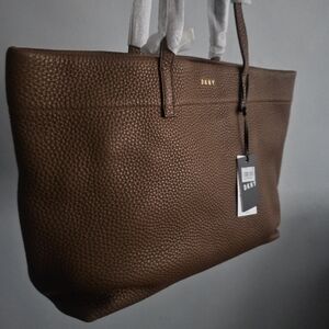 New DKNY Tan Deerskin Tote